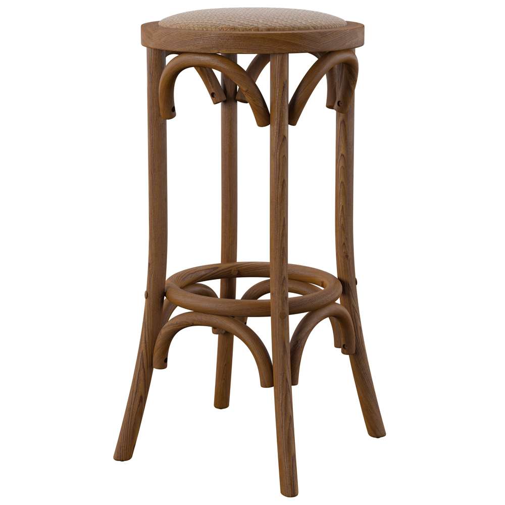Linon Home Decor - Rae Walnut Backless Bar Stool - BS223WAL01U veiw 2