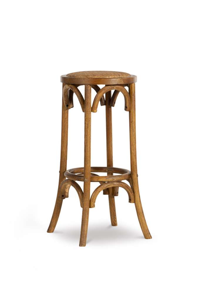 Linon Home Decor - Rae Walnut Backless Bar Stool - BS223WAL01U veiw 4