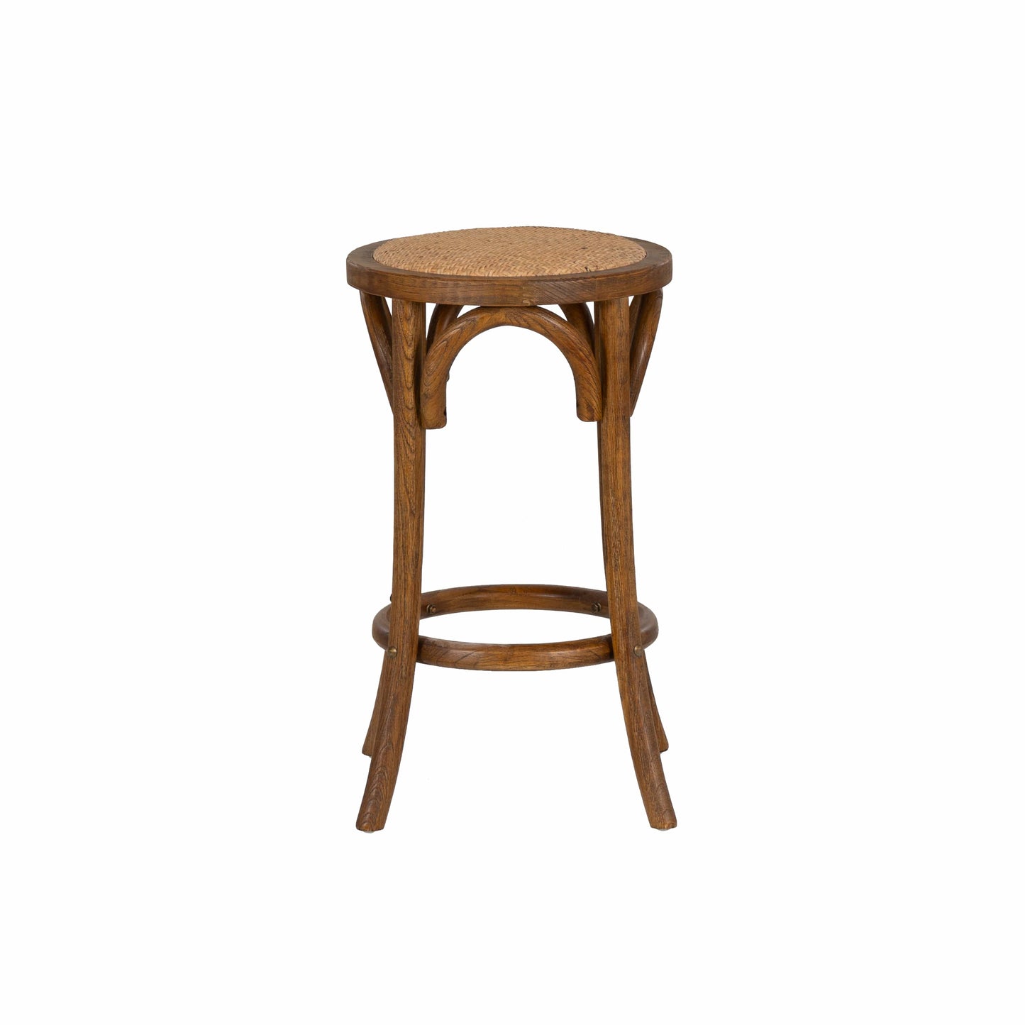 Linon Home Decor - Rae Walnut Backless Counter Stool - CS223WAL01U view 2