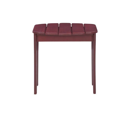 Linon Home Decor - Red Adirondack End Table - 20155RED-01-KD-U veiw 2