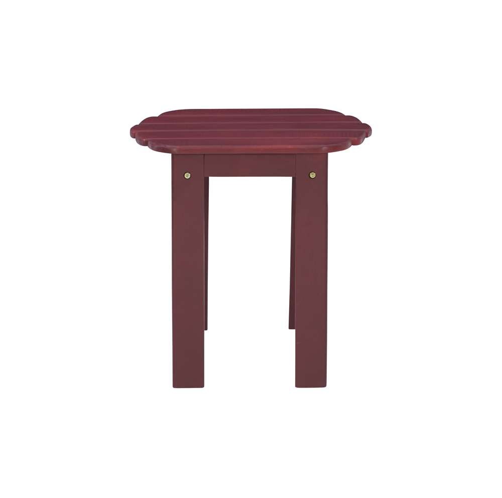 Linon Home Decor - Red Adirondack End Table - 20155RED-01-KD-U veiw 3