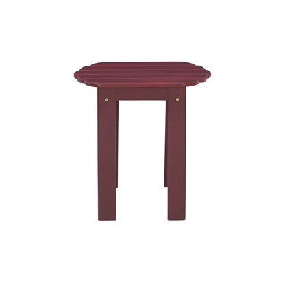 Linon Home Decor - Red Adirondack End Table - 20155RED-01-KD-U veiw 3