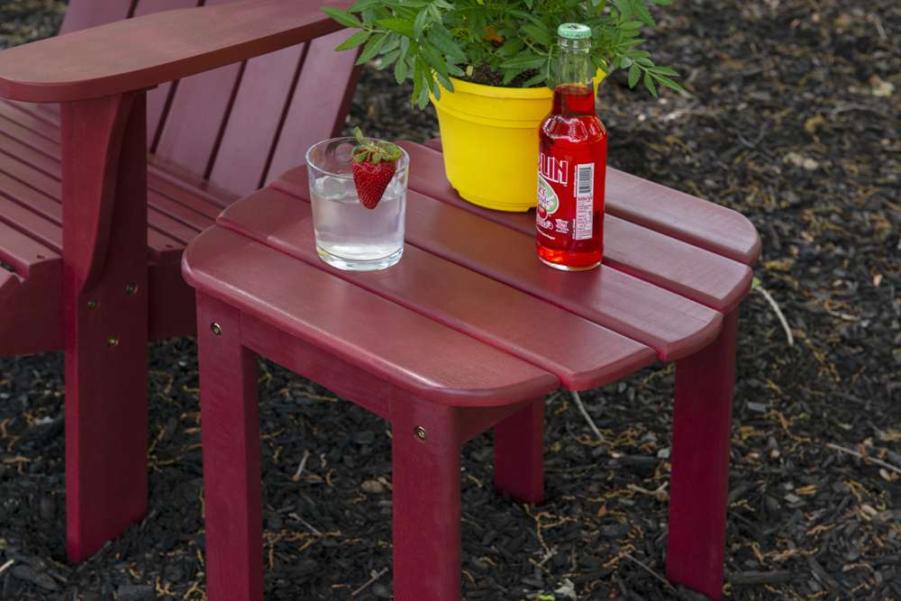 Linon Home Decor - Red Adirondack End Table - 20155RED-01-KD-U veiw 6