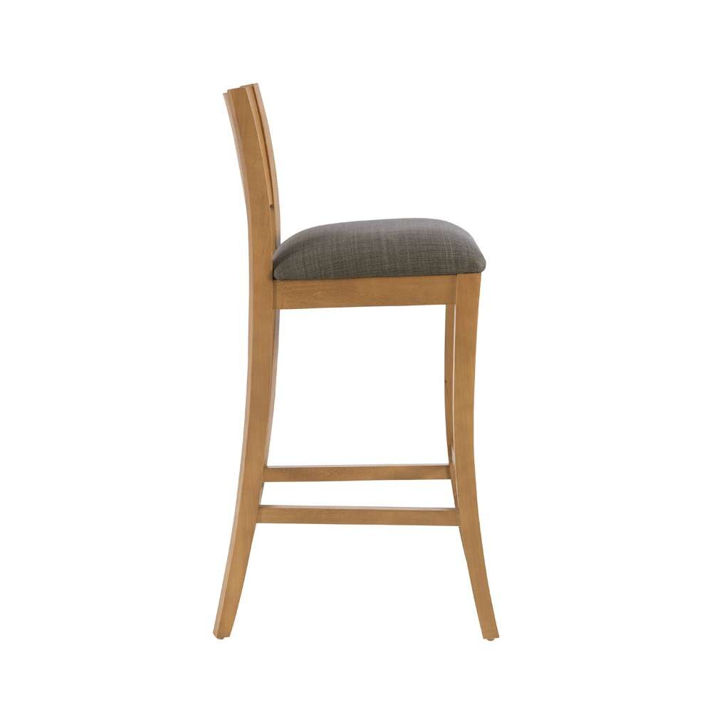 Linon Home Decor - Reese Brown Barstool Uph Seat (Set of 2) - BS312BRN02ASU veiw 3