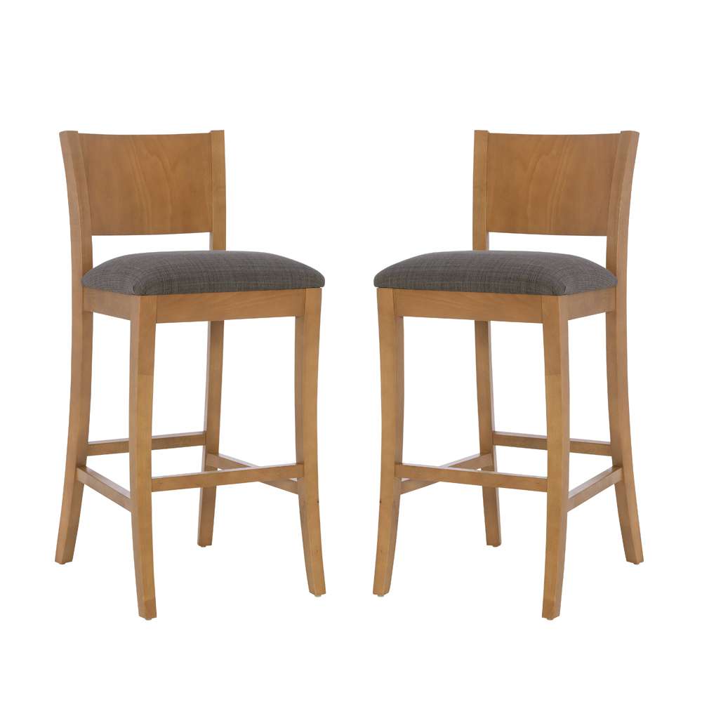 Linon Home Decor - Reese Brown Barstool Uph Seat (Set of 2) - BS312BRN02ASU veiw 6