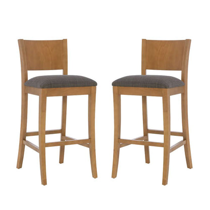 Linon Home Decor - Reese Brown Barstool Uph Seat (Set of 2) - BS312BRN02ASU veiw 6