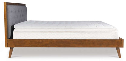 Linon Home Decor - Reid Mid Century Grey Platform King Bed - BD56KGRY01AB veiw 6