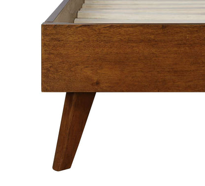 Linon Home Decor - Reid Mid Century Oatmeal Platform King Bed - BD57KOAT01AB veiw 3