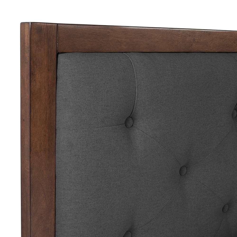 Linon Home Decor - Reid Mid Century Platform Queen Upholstered Bed - BD52PLTU01AB veiw 2
