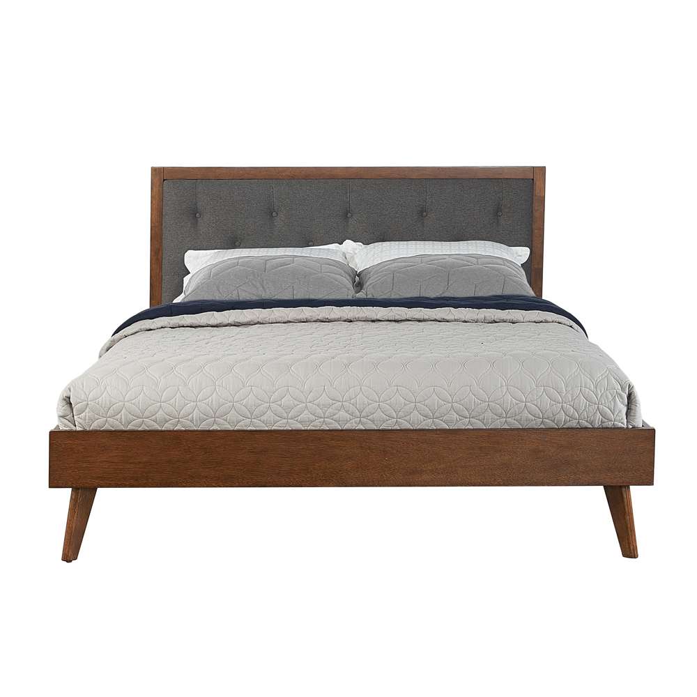 Linon Home Decor - Reid Mid Century Platform Queen Upholstered Bed - BD52PLTU01AB veiw 5