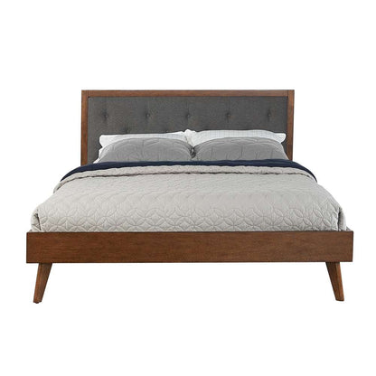 Linon Home Decor - Reid Mid Century Platform Queen Upholstered Bed - BD52PLTU01AB veiw 5