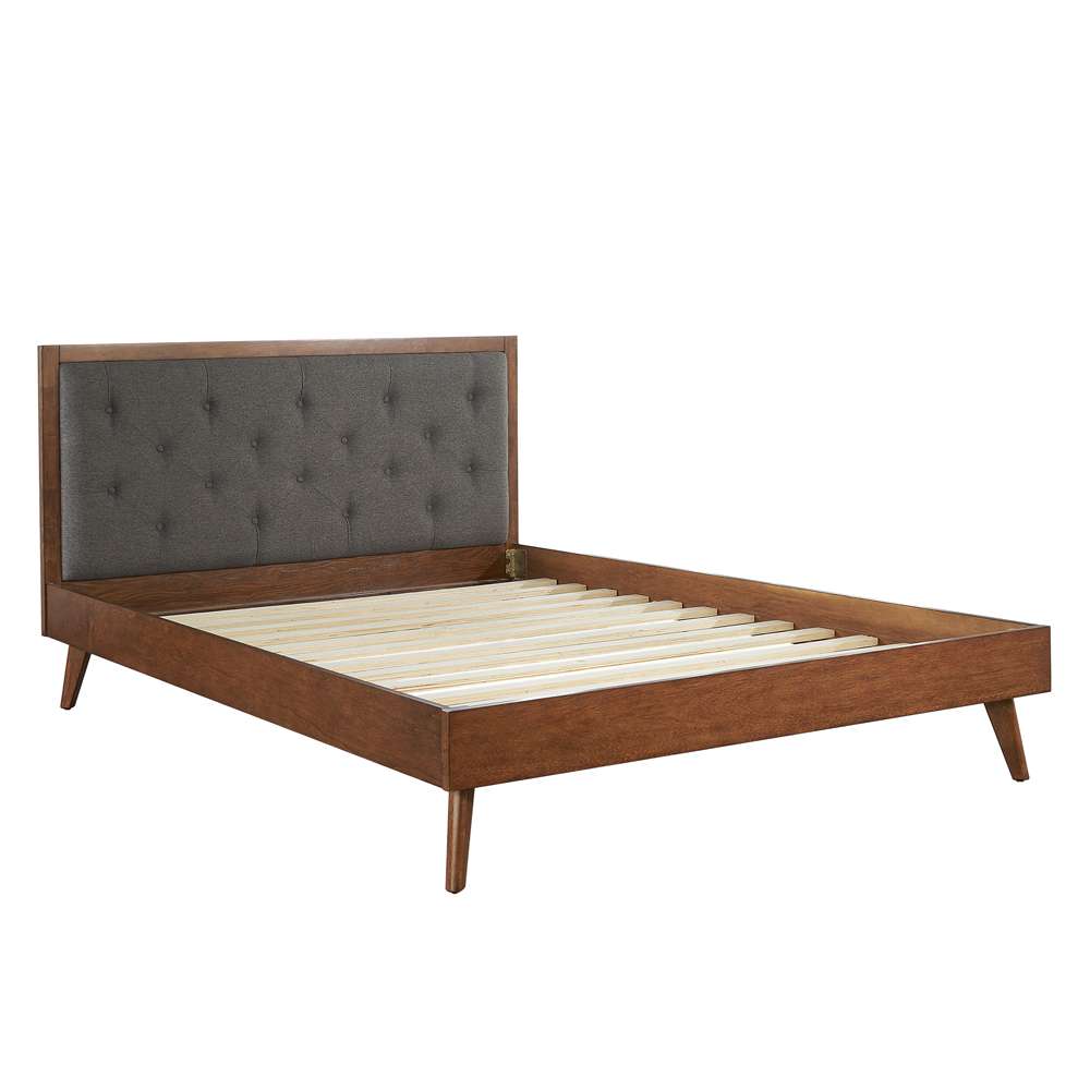 Linon Home Decor - Reid Mid Century Platform Queen Upholstered Bed - BD52PLTU01AB veiw 6
