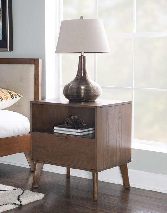 Linon Home Decor - Reid One Drawer Nightstand - RD01PLT01U veiw 1