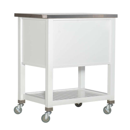 Linon Home Decor - Robbin Kitchen Cart - 464810WHT01U veiw 2