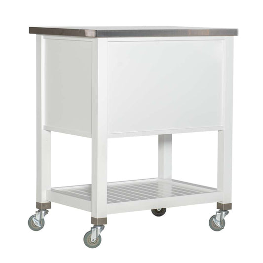 Linon Home Decor - Robbin Kitchen Cart - 464810WHT01U veiw 2