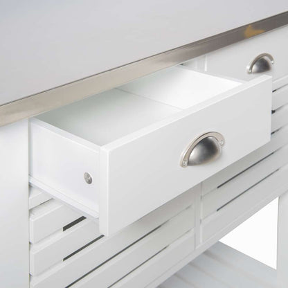 Linon Home Decor - Robbin Kitchen Cart - 464810WHT01U veiw 4