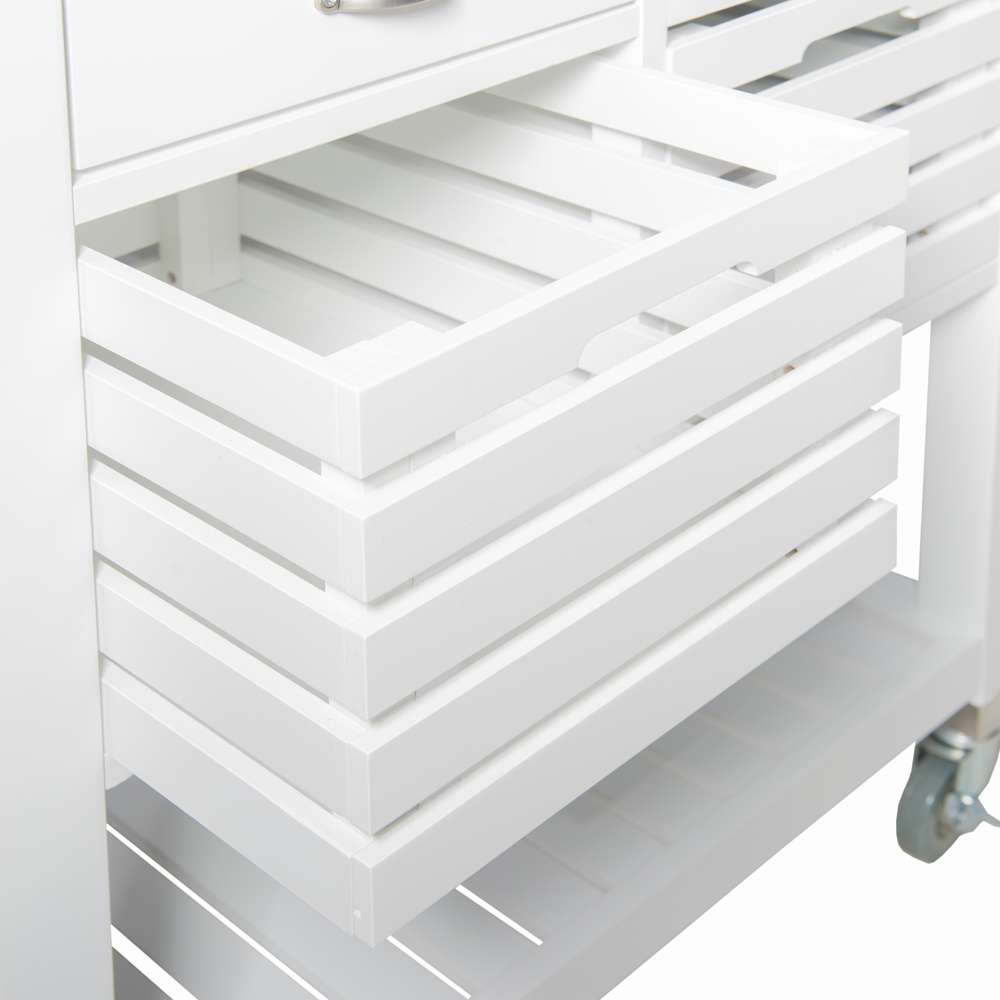 Linon Home Decor - Robbin Kitchen Cart - 464810WHT01U veiw 5