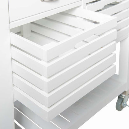 Linon Home Decor - Robbin Kitchen Cart - 464810WHT01U veiw 5