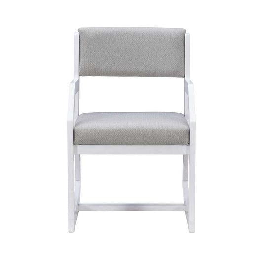 Linon Home Decor - Robin 2 Position Sled Base Chair White - CH262WHT01ASU veiw 2
