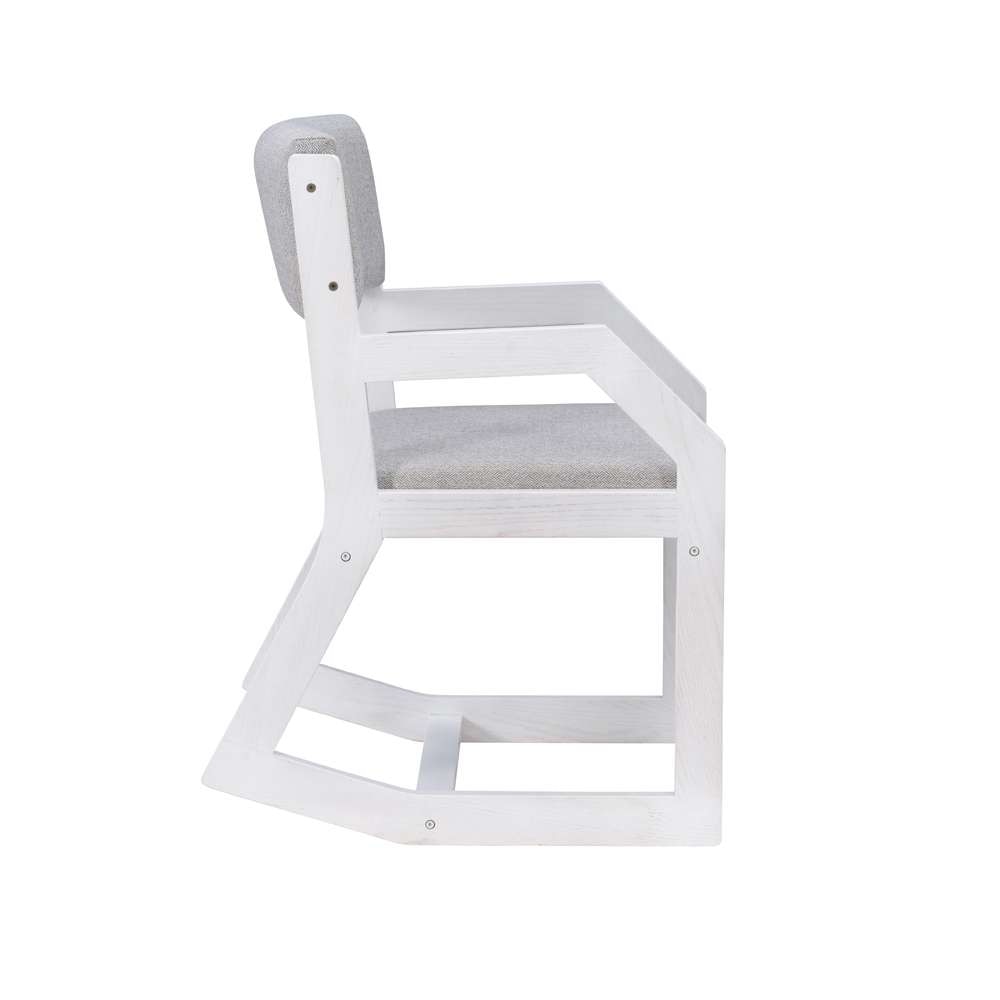 Linon Home Decor - Robin 2 Position Sled Base Chair White - CH262WHT01ASU veiw 3