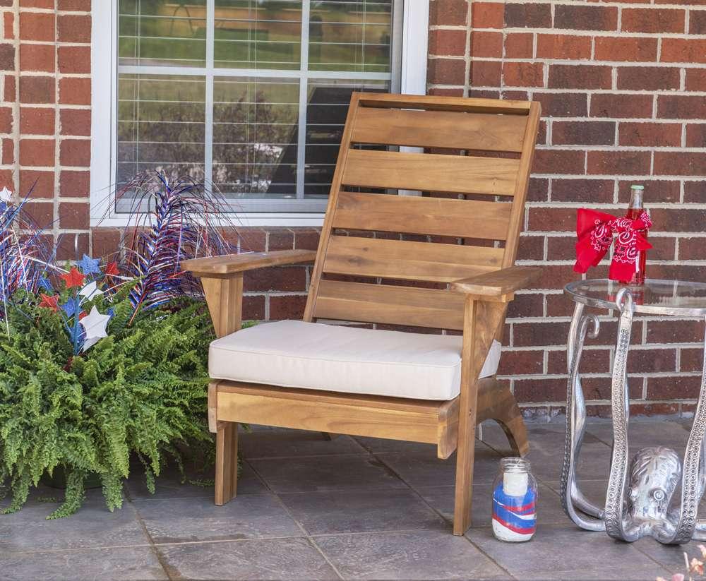 Linon Home Decor - Rockport Brown Outdoor Chair - OD17T3601U veiw 6