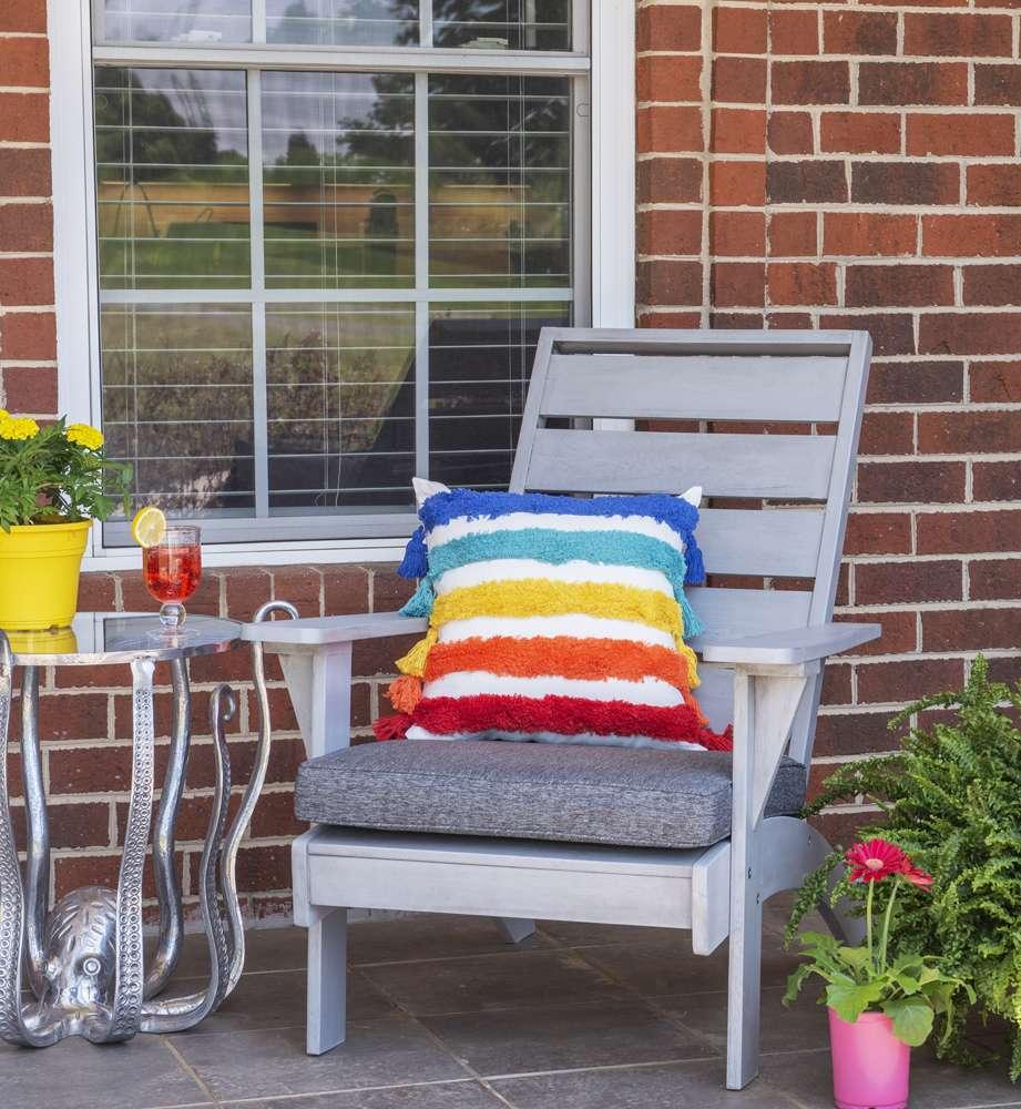 Linon Home Decor - Rockport Gray Outdoor Chair - OD16GRY01U veiw 6