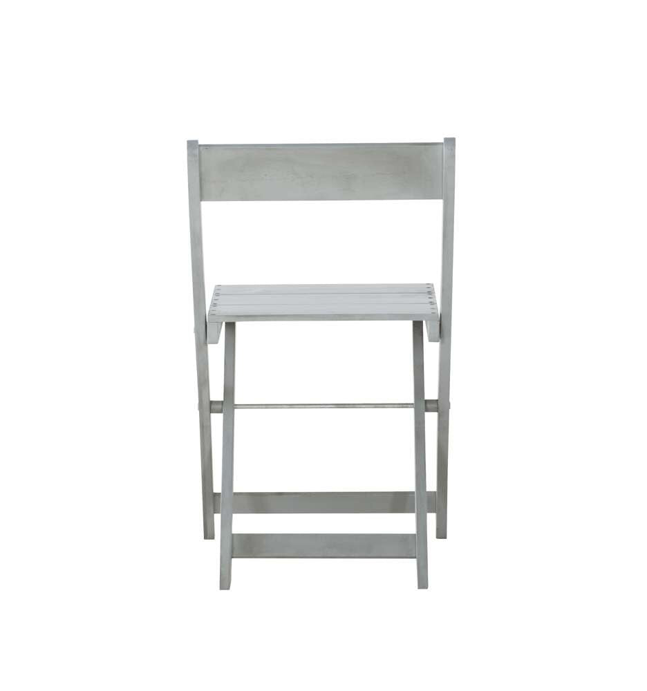Linon Home Decor - Rockport Gray Three Piece Square Table Set - OD14GRYAS01U veiw 2