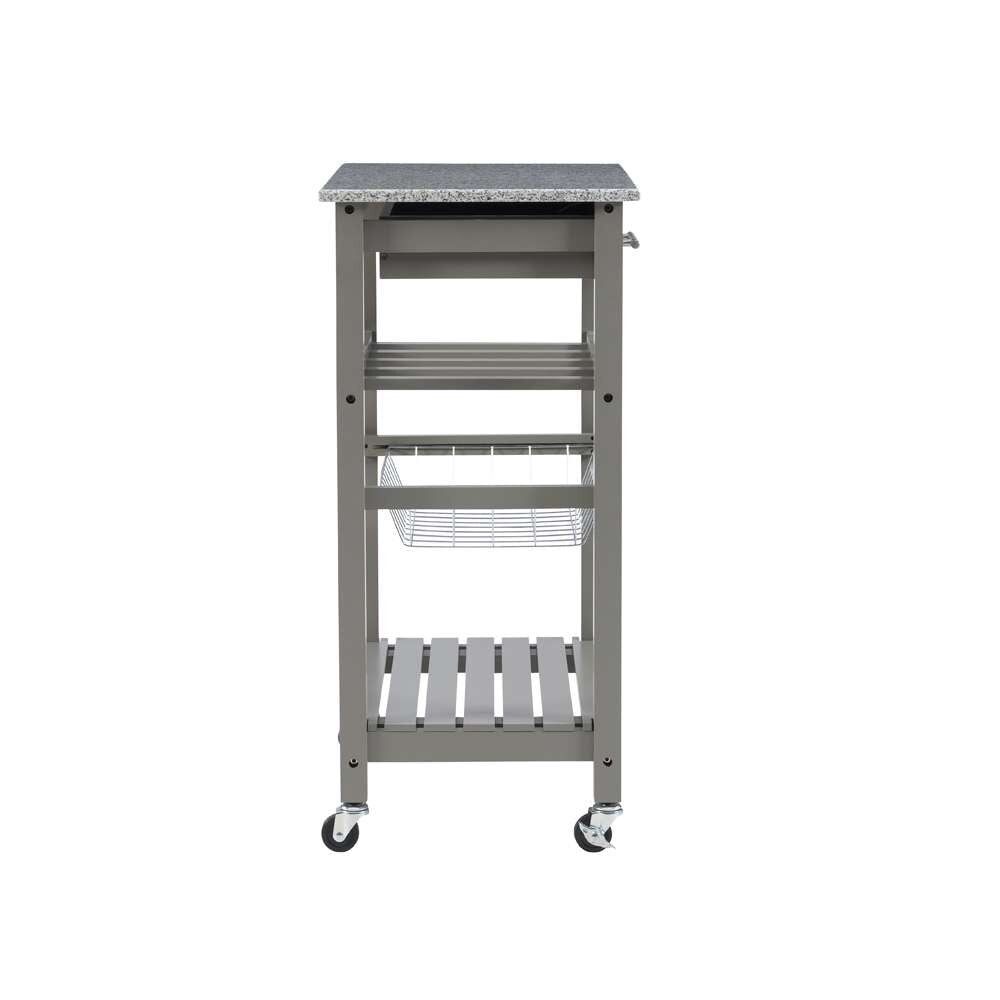 Linon Home Decor - Roger Gray Kitchen Island Granite Top - KI090GRY01U veiw 3