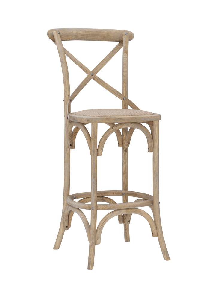 Linon Home Decor - Roxy 30 In Gray Wash Bar Stool - BS030GRY01ASU veiw 1