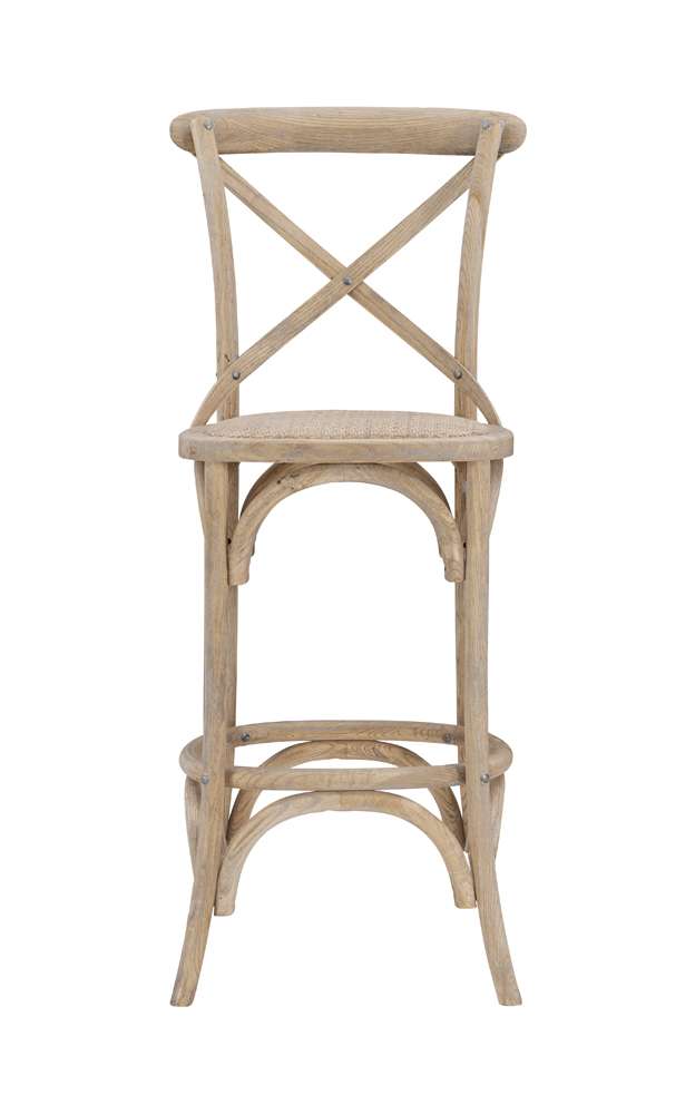 Linon Home Decor - Roxy 30 In Gray Wash Bar Stool - BS030GRY01ASU veiw 2