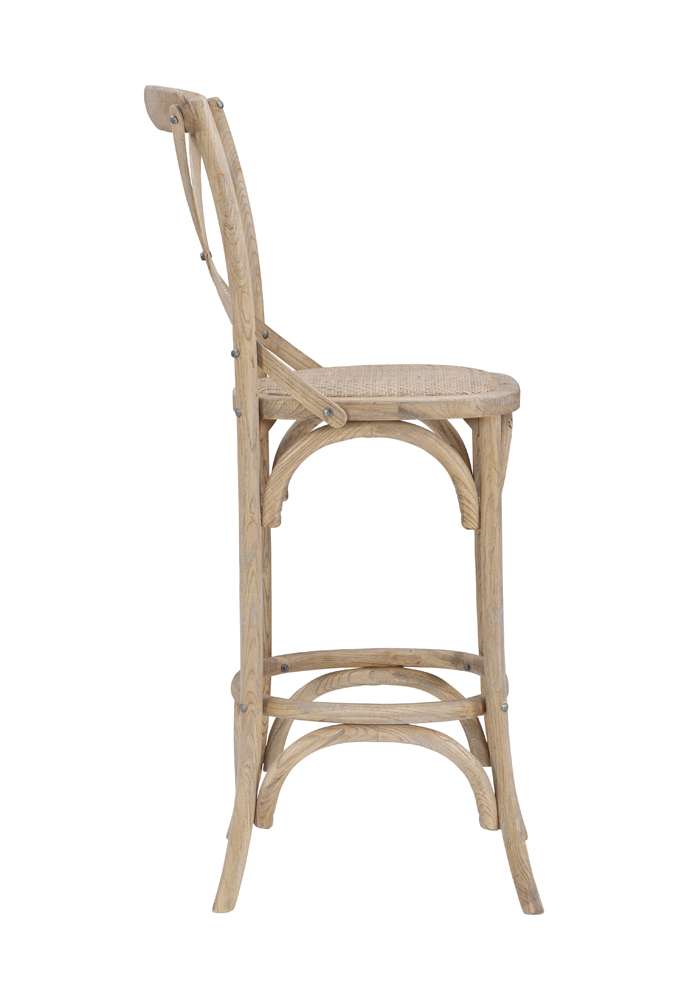 Linon Home Decor - Roxy 30 In Gray Wash Bar Stool - BS030GRY01ASU veiw 3