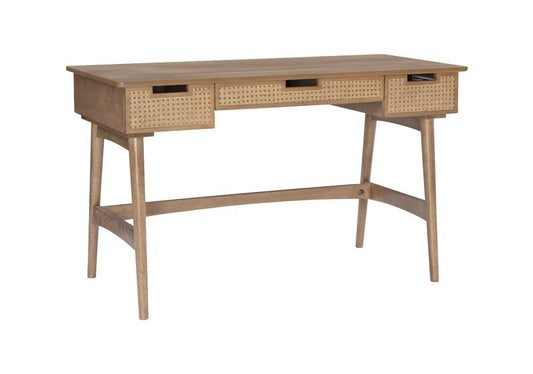Linon Home Decor - Ryker Rattan Desk - DK104NAT01U veiw 1