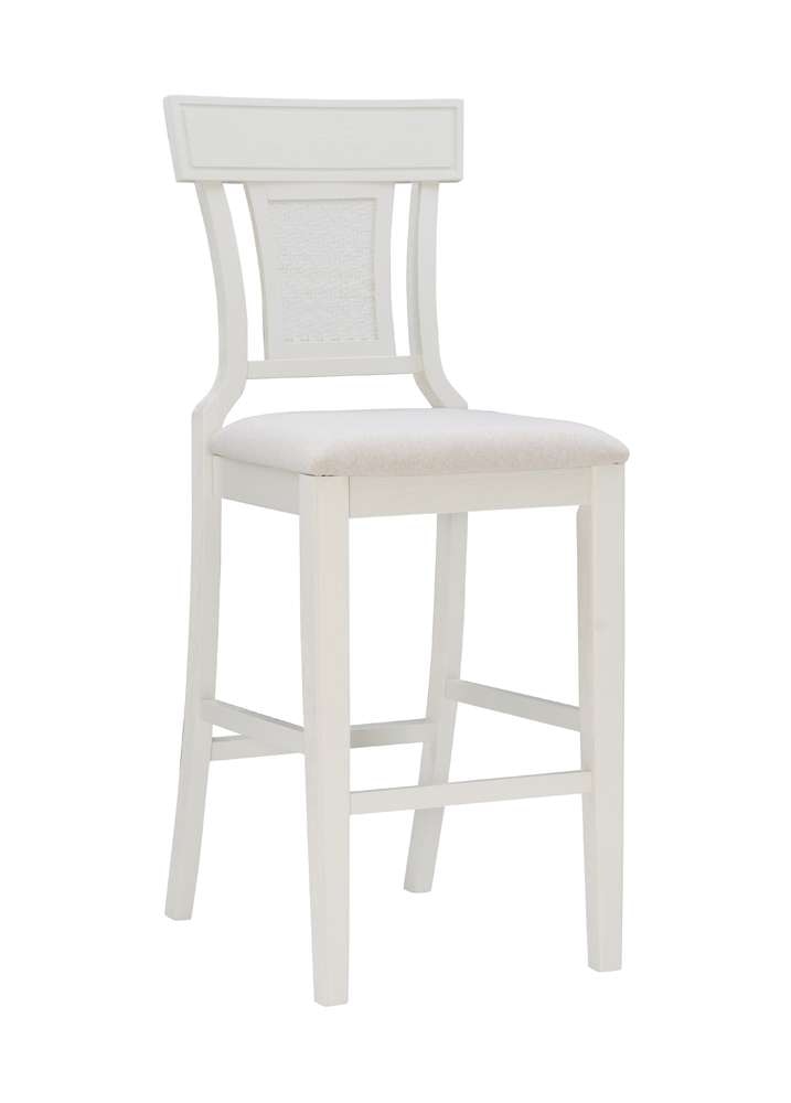 Linon Home Decor - Rylan Bar Stool Creamy White - BS253WHI01U veiw 1