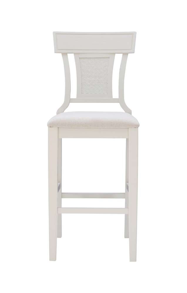 Linon Home Decor - Rylan Bar Stool Creamy White - BS253WHI01U veiw 2