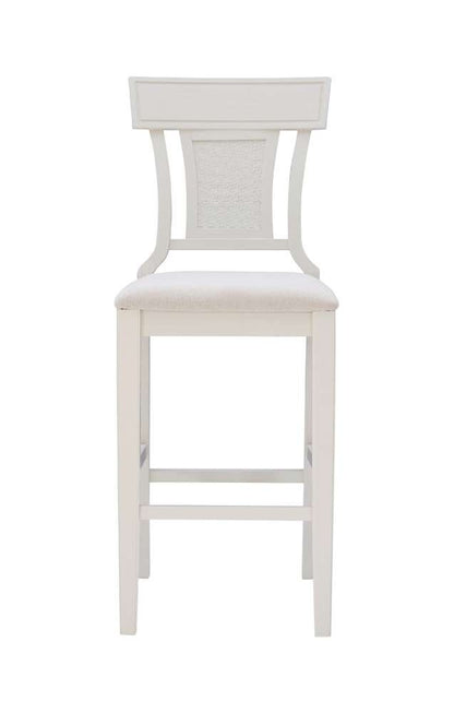 Linon Home Decor - Rylan Bar Stool Creamy White - BS253WHI01U veiw 2