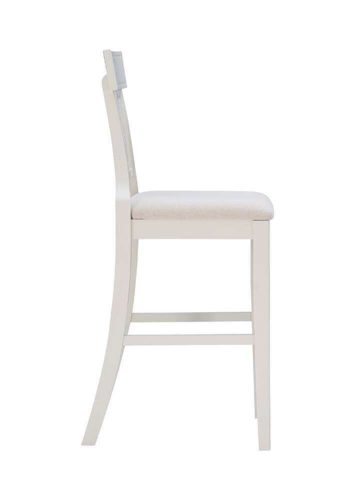 Linon Home Decor - Rylan Bar Stool Creamy White - BS253WHI01U veiw 3