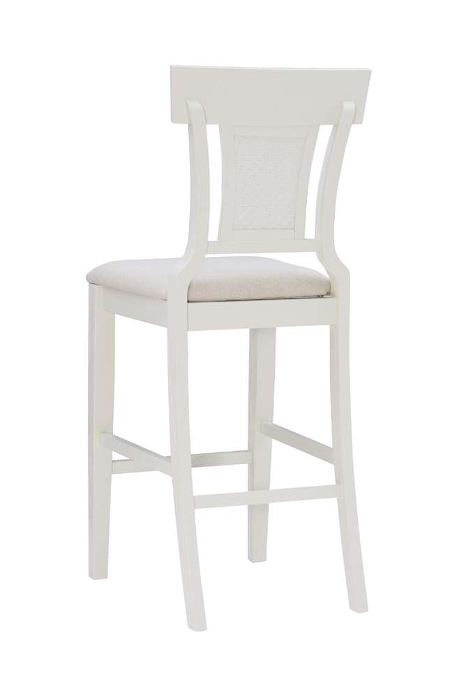 Linon Home Decor - Rylan Bar Stool Creamy White - BS253WHI01U veiw 4