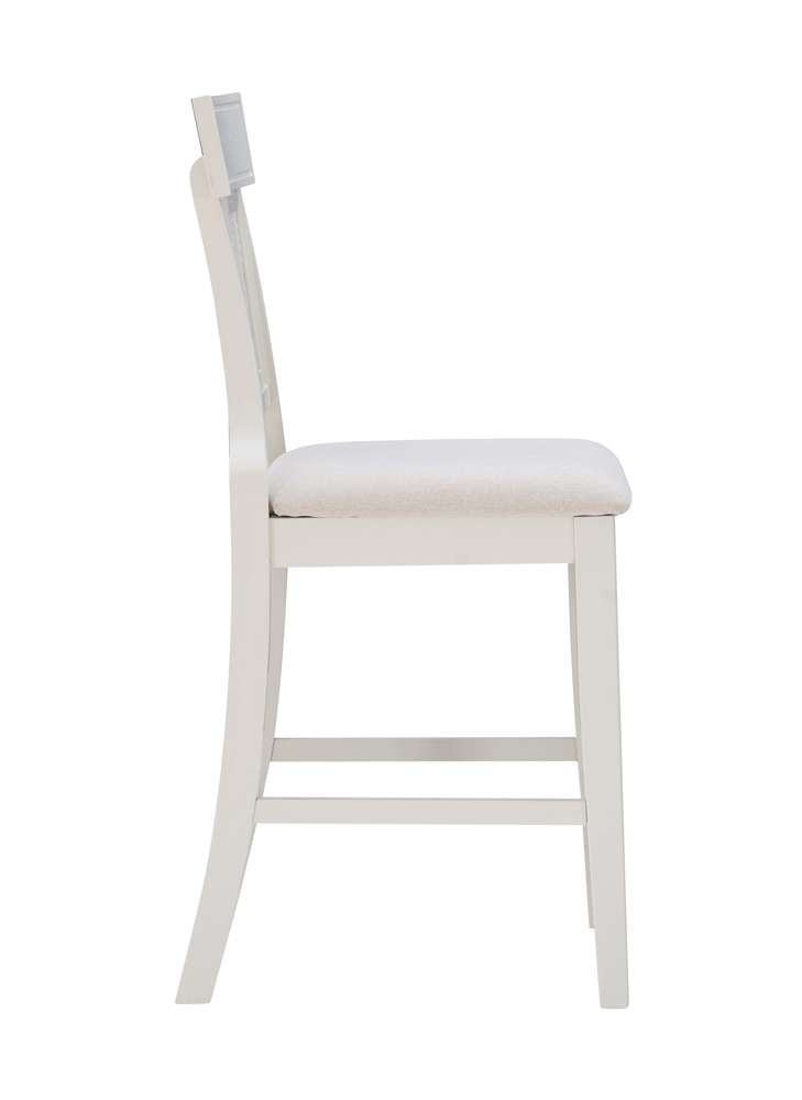 Linon Home Decor - Rylan Counter Stool Creamy White - CS253WHI01U veiw 3