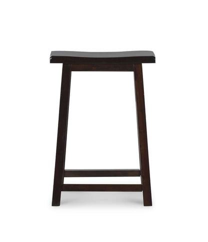 Linon Home Decor - Saddle Stool 24 Inches - 98441DKBRN01 veiw 3