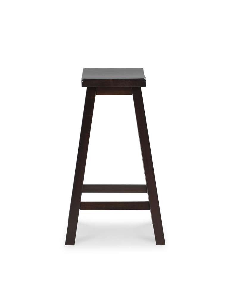 Linon Home Decor - Saddle Stool 24 Inches - 98441DKBRN01 veiw 4