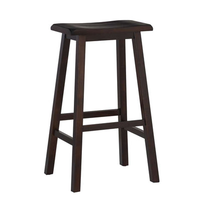 Linon Home Decor - Saddle Stool 29 Inches - 98442DKBRN01 veiw 1