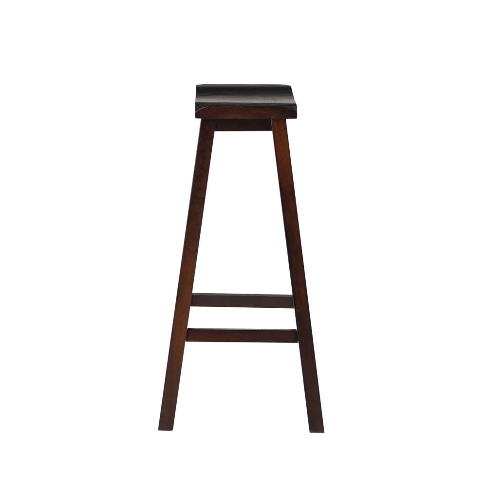 Linon Home Decor - Saddle Stool 29 Inches - 98442DKBRN01 veiw 3