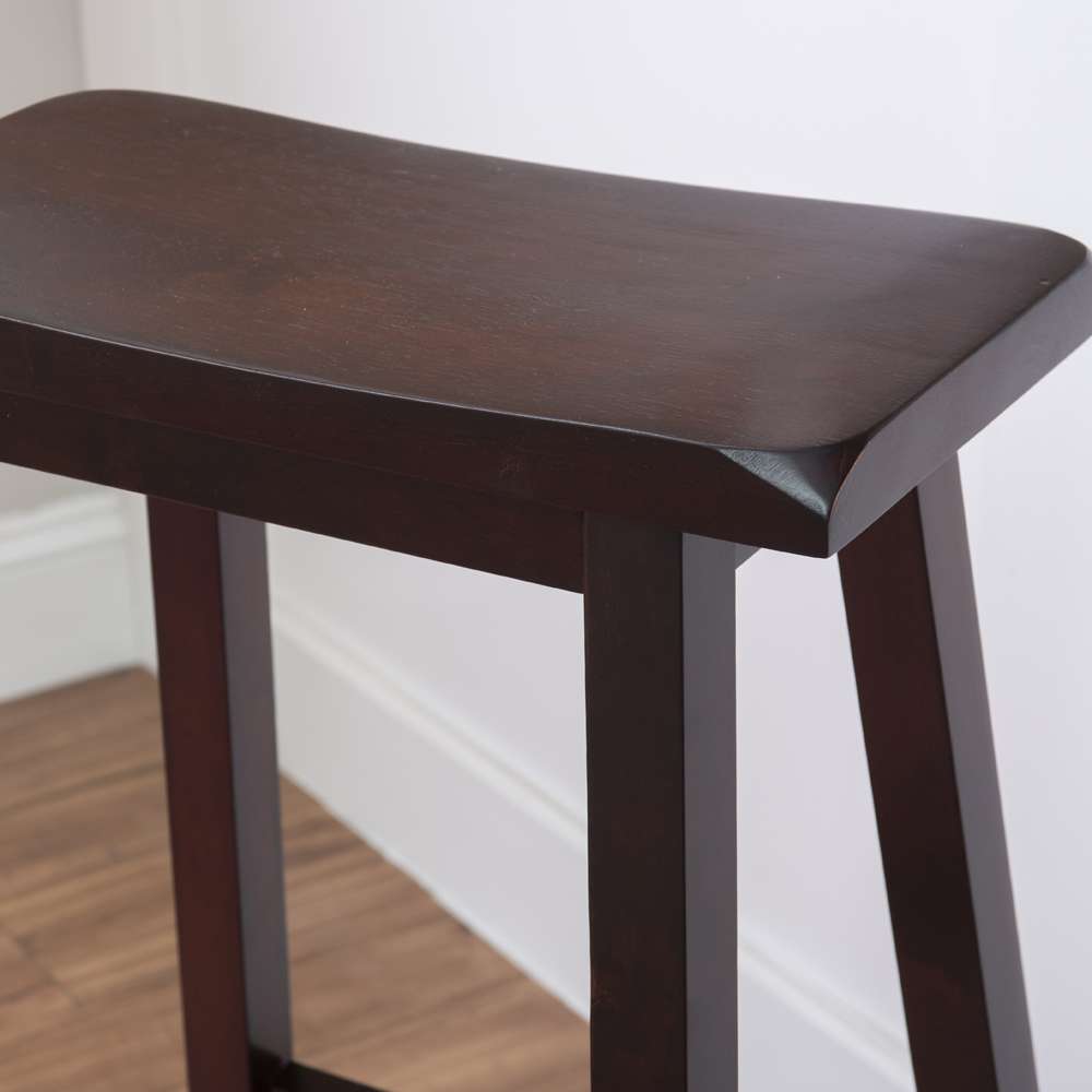 Linon Home Decor - Saddle Stool 29 Inches - 98442DKBRN01 veiw 9