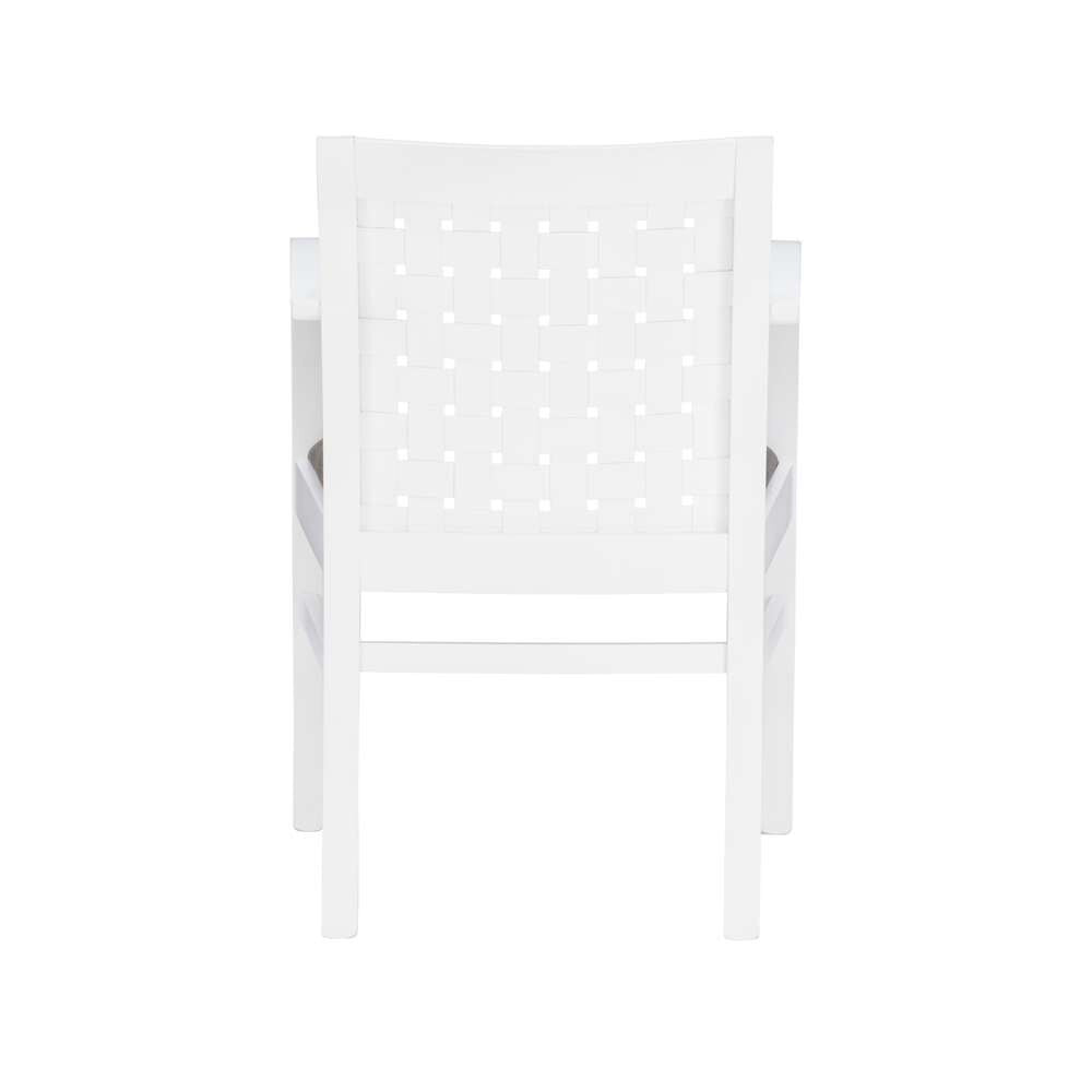 Linon Home Decor - Samantha Woven Arm Chair White - CH280WHT01ASU veiw 5