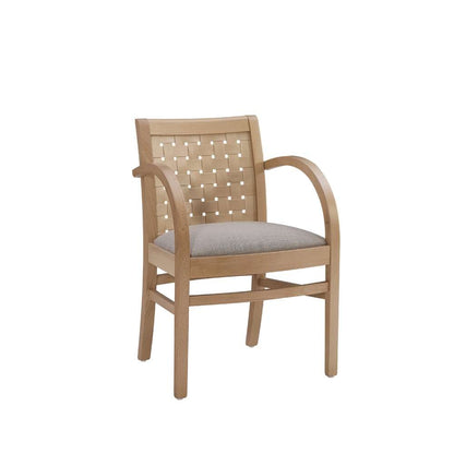 Linon Home Decor - Samantha Woven Natural Arm Chair W Uph Seat - CH280NAT01ASU veiw 1