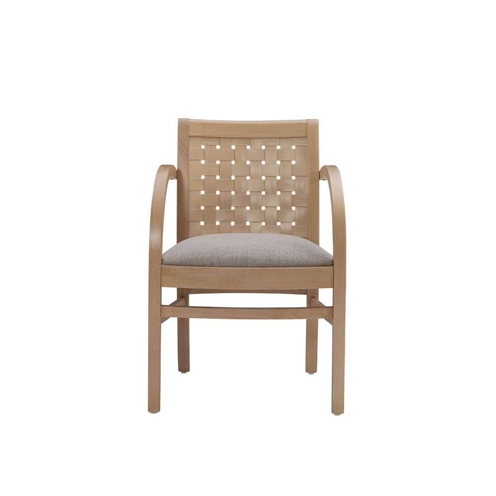 Linon Home Decor - Samantha Woven Natural Arm Chair W Uph Seat - CH280NAT01ASU veiw 2