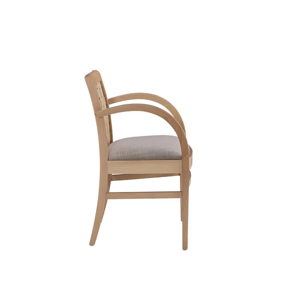 Linon Home Decor - Samantha Woven Natural Arm Chair W Uph Seat - CH280NAT01ASU veiw 3