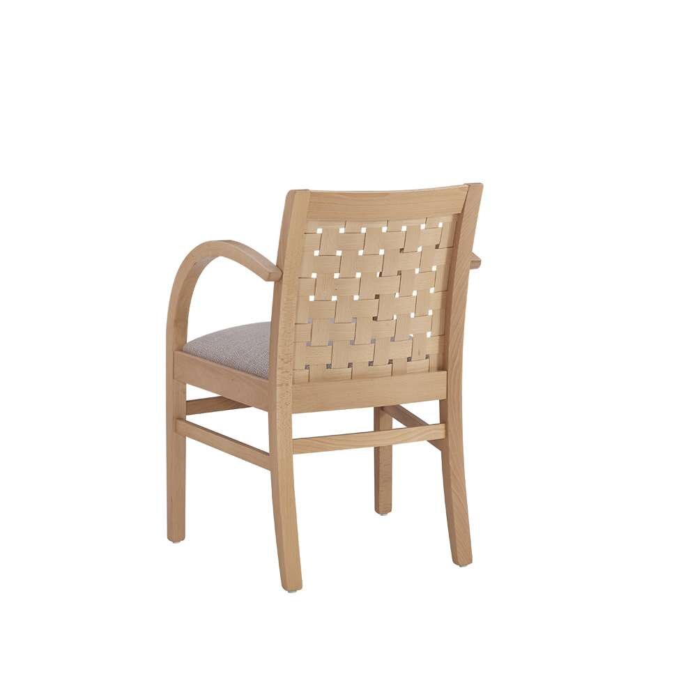 Linon Home Decor - Samantha Woven Natural Arm Chair W Uph Seat - CH280NAT01ASU veiw 4