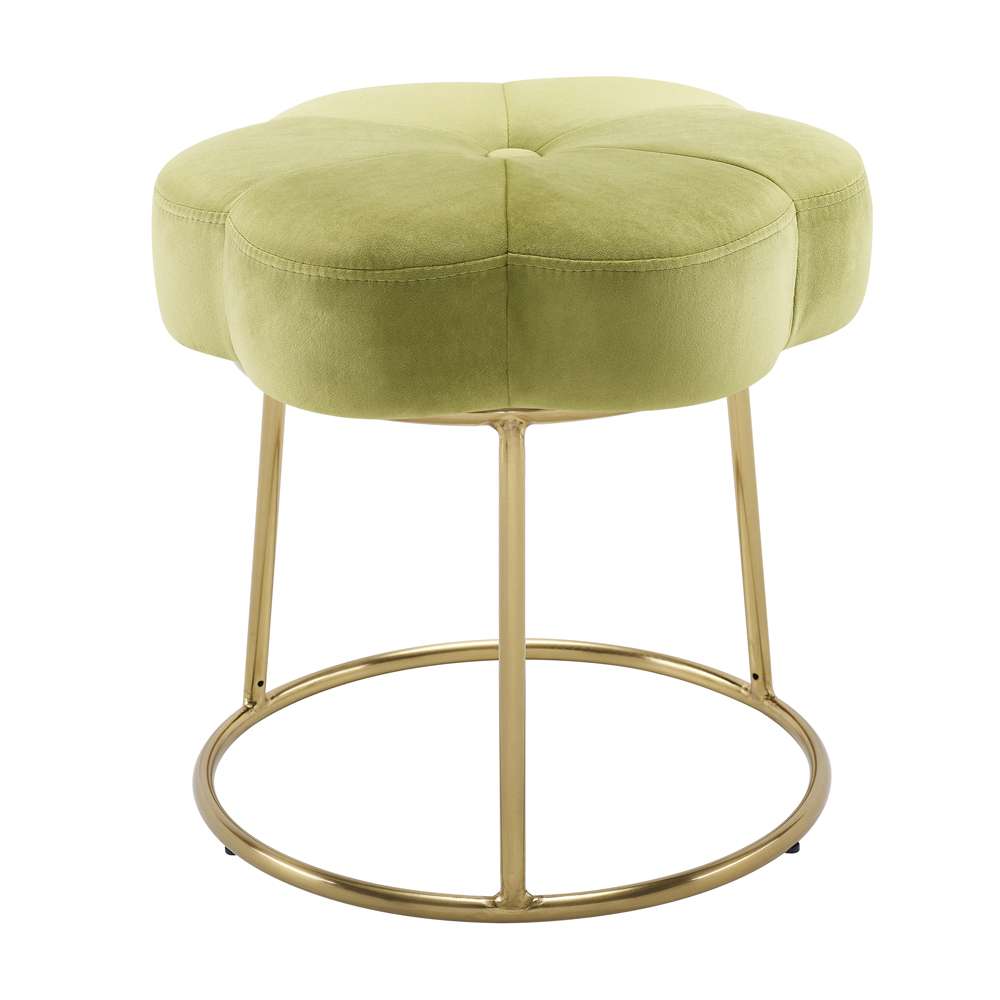 Linon Home Decor - Seraphina Accent Vanity Stool, Green - ST006GRN01ASU veiw 4