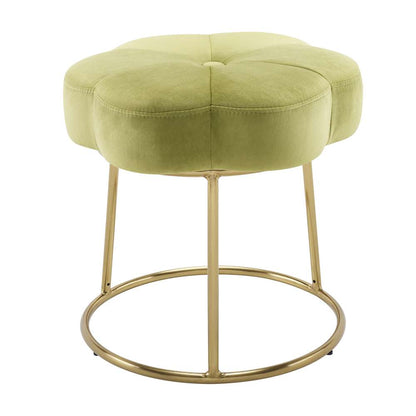 Linon Home Decor - Seraphina Accent Vanity Stool, Green - ST006GRN01ASU veiw 4